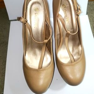 Nude Wedge Heel